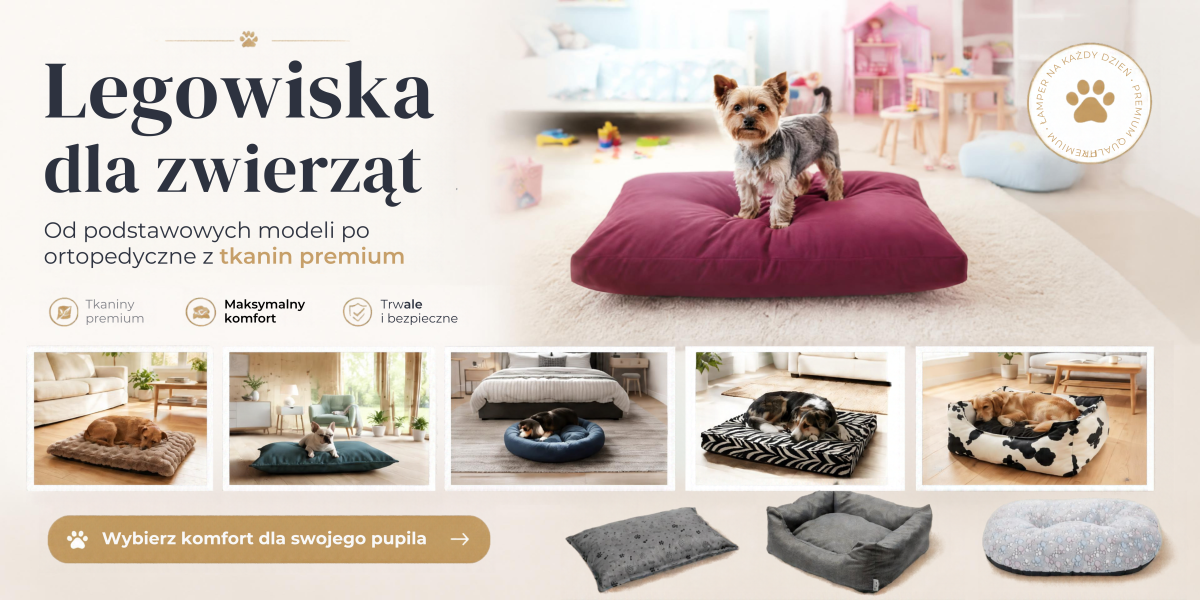 KOSMO prostokątne miękkie  legowisko Stylowość w każdym szwie